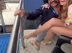 Sexy Milf Legs Teased in Sheer Nylons and Tight Pantyhose for Erotic Closeup View