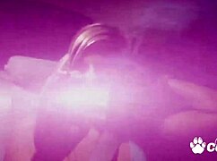 18yo lilly kingston's pigtails bounce as big cock chokes her deepthroat in garage rip