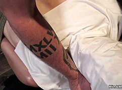 Brunette Bound In ONE LEG Inverted Suspension Gets Hogtied Whipped Choked