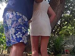 so there i was outdoors with stepsis we mutually masturbate till i cum all over her pussy