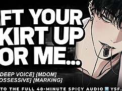 Dominant boyfriend drags you into changing room for erotic moaning roleplay