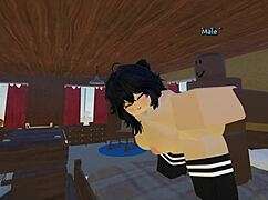 roblox girl 😍 serving bbc and master like a total slut whore