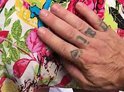 giving my stepdaughter a delicious massage with happy ending sex toy