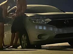 cuckold wife flashes gloryhole thrills in public catch