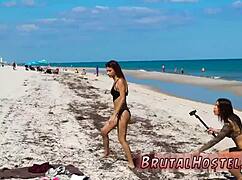 BDSM STOCKINGS TEEN TOURISTS FELICITY FELINE AND JADE BOUND HARD!