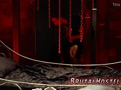 step bro dominates tiny taboo teen sister in extreme bdsm play