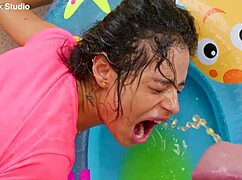 whoa zoe's spewing piss after that brutal garage anal atm rimjob pounding 😵💦... limits destroyed!!