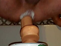 Wanna see this quick dildo gaping my tight ass hole wide?