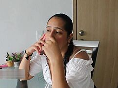 chubby latina milf wife of best friend fucked doggystyle missionary while he works