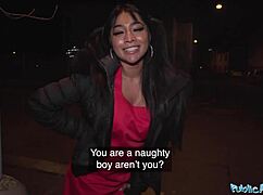 public agent seduces sexy asian babe big tits ass outdoor pov