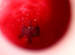 oiled redhead fuck doll filled deep with monster cock anal cumshot