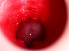 oiled redhead fuck doll filled deep with monster cock anal cumshot