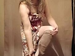 french slave striptease flashing tits sexy clothes ripped bdsm tease