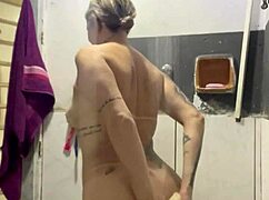 video call to neighbor while cuck watches soccer... ass spread wide 😈🍑