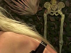 pretty blonde and black babes bent over taking doggy pounds from two guys