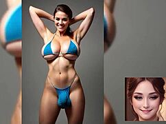 Bold Futanari Hottie Strokes Her Massive Futa Cock in Intense AI-Generated Solo Action