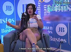 Natural Big Tits Milf Antonella Jones Overwhelmed with Emotion Riding BBC in Steamy Podcast Interview