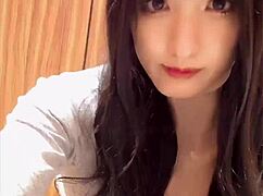 Big Tits Crossdressing Ladyboy Masturbates Quietly in Private Shoot