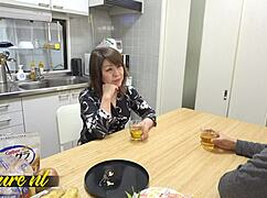 Granny Takako feels forbidden stepson passion surging