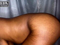 busty AFRICA queen with BIG ASS and NATURAL TITS loves CREAMY DOGGY in bedroom 1on1