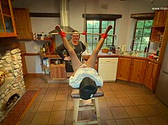 Dominatrix Mistress April Trains Rosie's Pee Toilet with Fisting