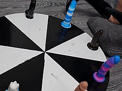 i spin wheel of dildos chasing that huge orgasm win