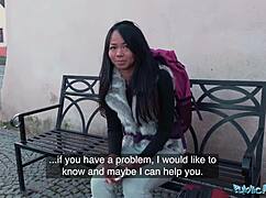 stranded in public, this innocent thai gets facialed by a stranger for cash 😲