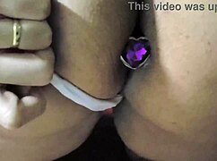 hey babe check this buttplug i got for your fat ass playtime 😜 english subs