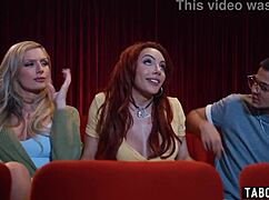 Whoa this guy with pussy gets tag teamed fucked hard by two monster cock trannies shocking!