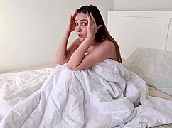 stepmom bends over in pov begging daddy's cock while housewife milf orgasms hard