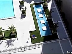 Samantha 38g's massive tits lead to huge pussy licking lesbian action