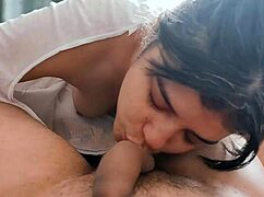 amateur latina chubby girlfriend gives sloppy deepthroat pov homemade love