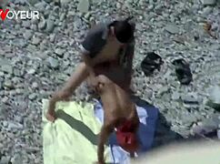 dude, that curvy beach milf just flashed and got fucked public doggy