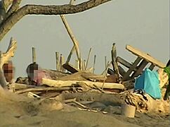 gf sucking my cock on crowded beach strangers!!