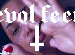 Lick these naughty feet begging for your tongue