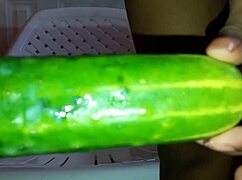 Young Ebony Mel's Cucumber Masturbation Teases Hidden Desires