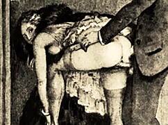 复古场景多毛骚妇古董淫戏