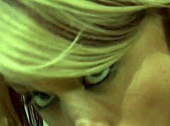 fucking sexy blonde milf in lingerie heels fishnets with deepthroat doggystyle and gaping ass