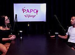 HOT SLAVE BANGED IN SHEER RED DURING GANGBANG! Negro Top Watches Her Take It