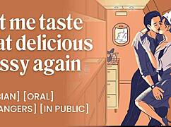 flight attendant's ripped clothes reveal dripping seat from risky public pussy lick