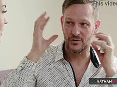 Fat cock pounds Cindy Shines tight shaved pussy outdoors in rough doggystyle