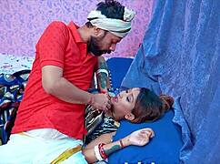 mmm juicy indian wife gives romantic bedroom blowjob and pussy ride