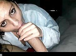 性感巴西晒黑辣妹和她壮汉老公宿舍激战