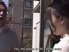 Japanese wife sneaks creampie cheating with ranch farmer in subbed jav massage
