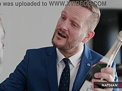 Valentina Ricci's tight holes gape from rough double pounding