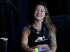 check out damiana's naughty interview full of slutty talk with vovô moai on porn cast brazil part 4 sheer red lingerie