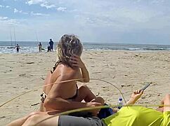 A Stranger Milf's Big Natural Tits And Ass Make Me Cum Publicly Outdoors