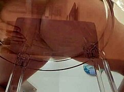 sexy moans and cumshot with piss play in leather jacket dirty talk handjob