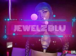 Busty Jewelz Blu Squirts on Hard Cock While Riding in Rough Face Fuck Cowgirl!