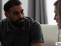 Shemale Tranny Pounds Blonde With Monster Cock Anal!